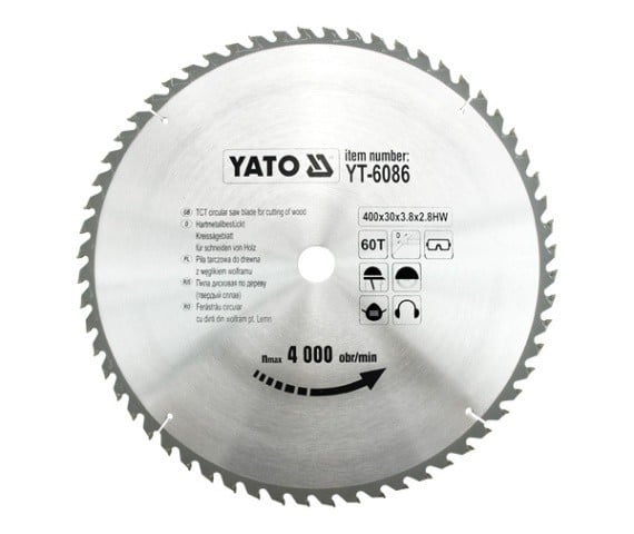 Disc fierastrau circular pt. lemn 400x60x30MM Yato YT-6086