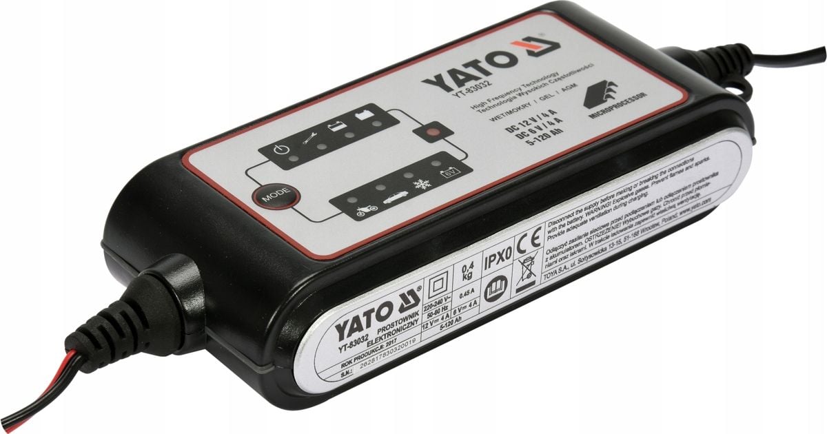 Yato Prostownik elektroniczny 6-12V/4A (YT-83032)