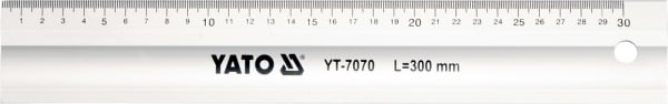 Rigla din aluminiu, Yato YT-7070, lungime 300 mm