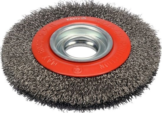 `Circular perie de sârmă de oțel canelată INOX r.150x32mm