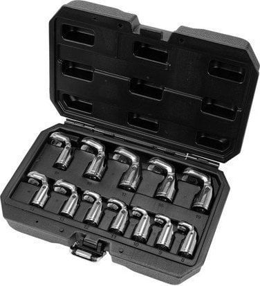 Set 12 x chei inelare YATO YT-38550, Otel, 8-19 mm, 3/8`, Argintiu