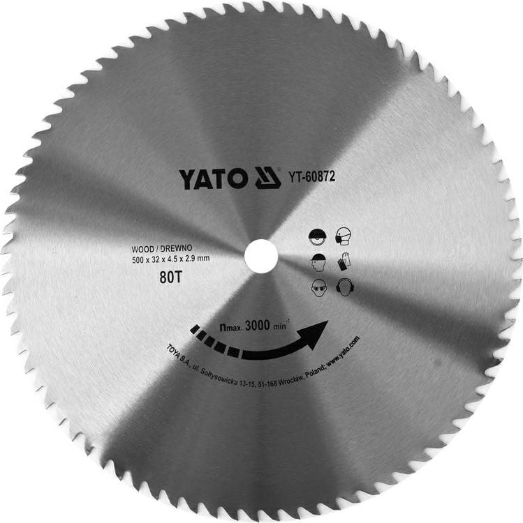 YATO CIRCULAR SAW NO WIDII 500 * 80 * YT-32 60872 60872