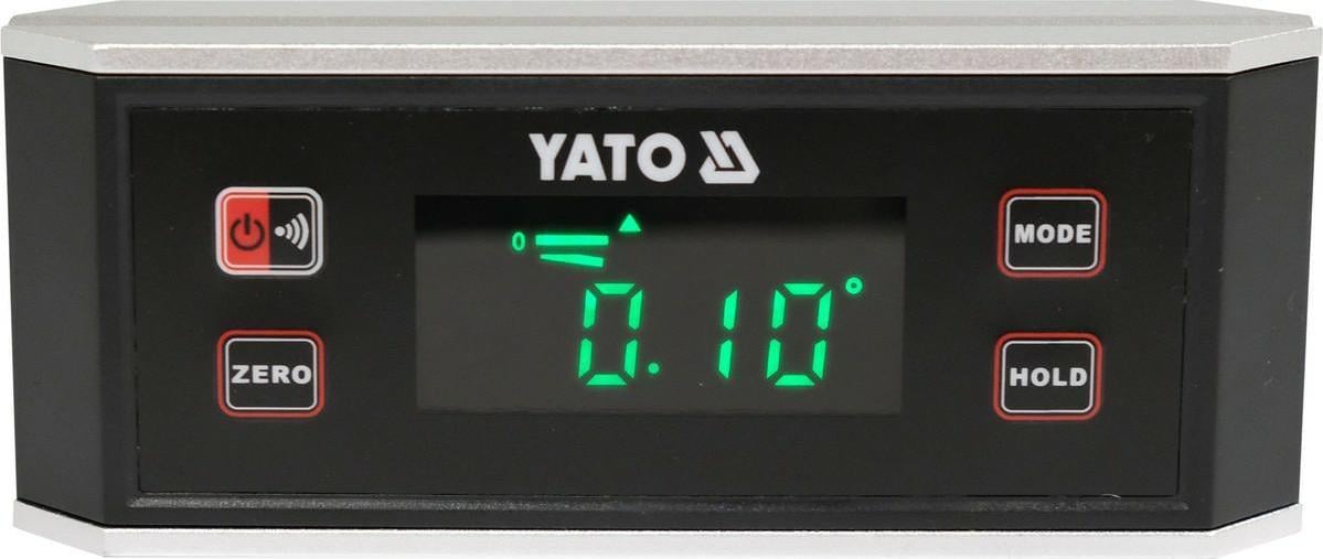 Nivela electronica YATO YT-30395, 150 mm, LED, Ecran LCD, Negru