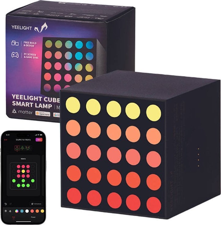 Yeelight Yeelight Świetlny panel gamingowy Smart Cube Light Matrix