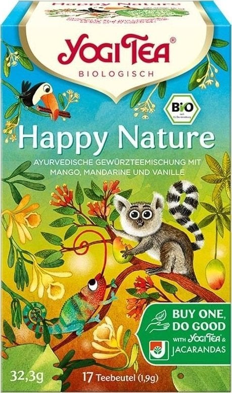 Yogi Tea HERBATKA NA POMOC LASOM DESZCZOWYM (HAPPY NATURE) BIO (17 x 1,9 g) 32,3 g - YOGI TEA