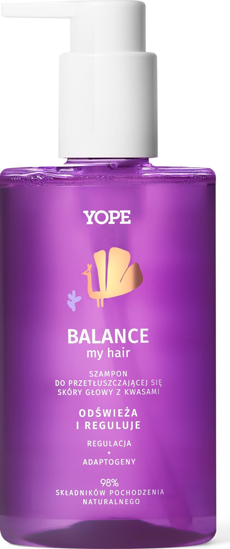 Yope Yope Balance My Hair șampon pentru scalp gras cu acizi 300ml