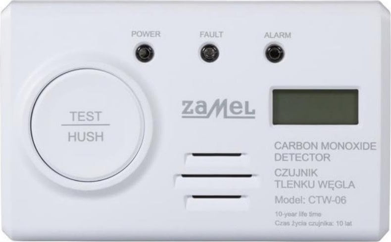 Detector de monoxid de carbon Zamel cu baterie încorporată CTW-06 GAR10000068
