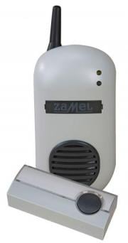 Sonerie wireless cu buton ermetic, ZAMEL, Bulik DRS-982K, Gri