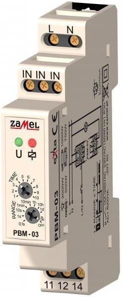 Releu bistabil Zamel cu temporizare 230V AC PBM-03 (EXT10000065)