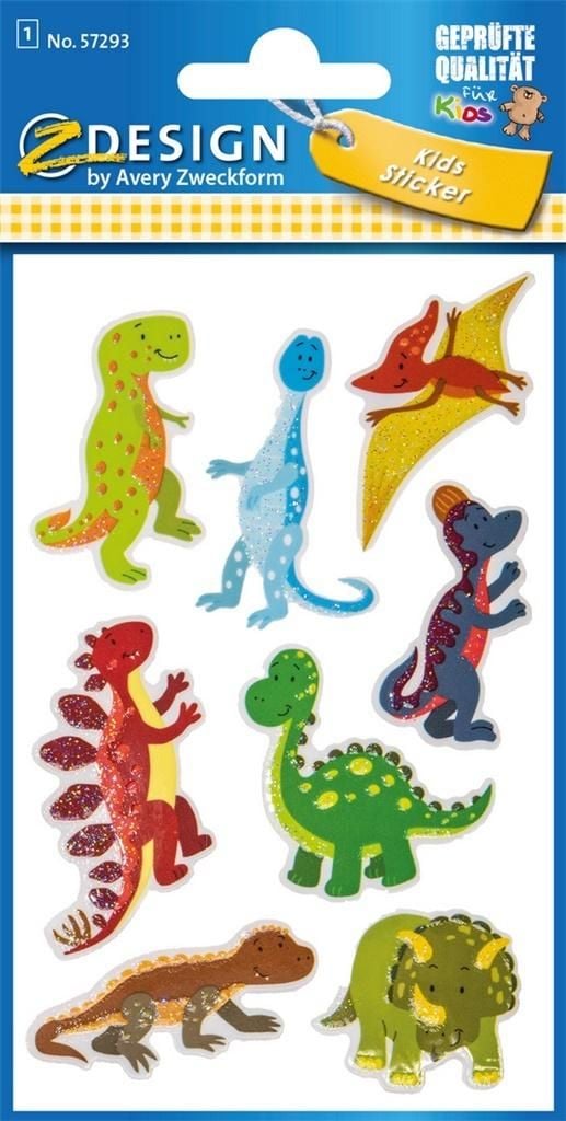 Zdesign Glitter Stickers - Dinozauri