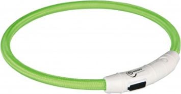 Zgarda Trixie Cu Led L-Xl: 65cm/7mm Verde/Incarcare Usb 12702