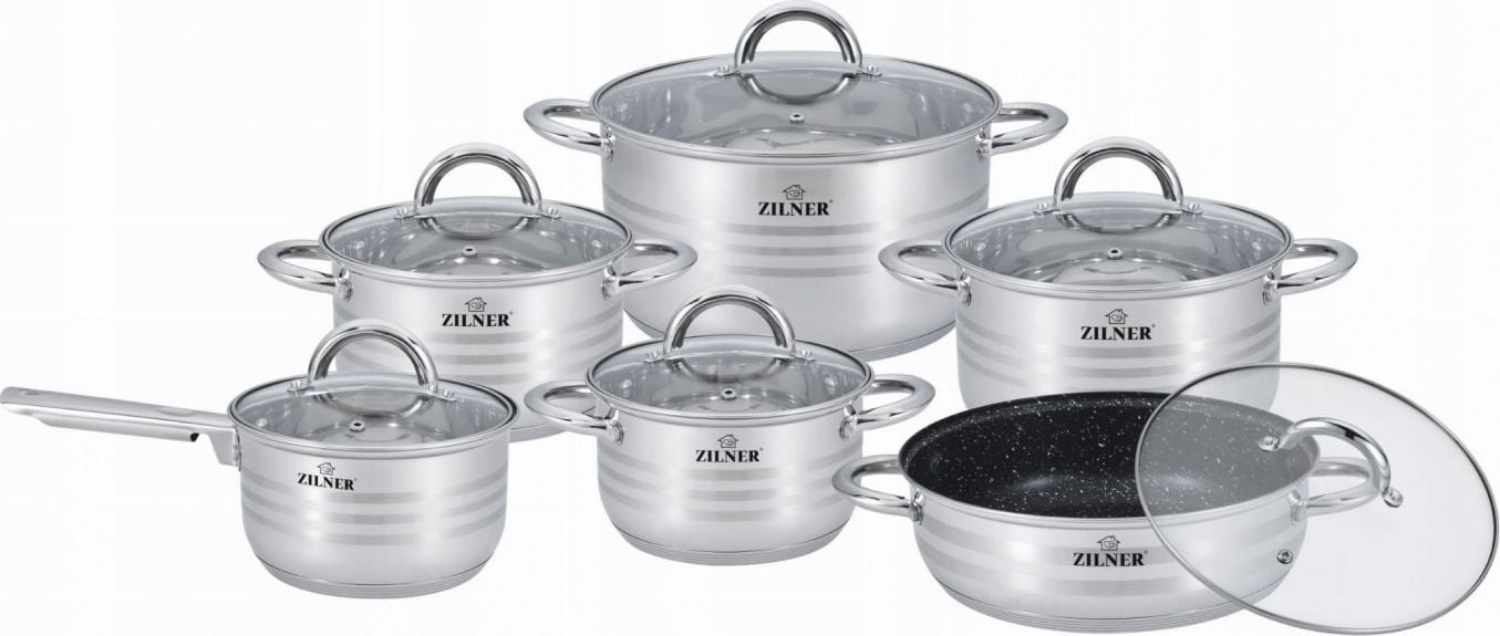 Zilner SET DE VASOARE STEEL 12 ELE ZILNER ZL-8102