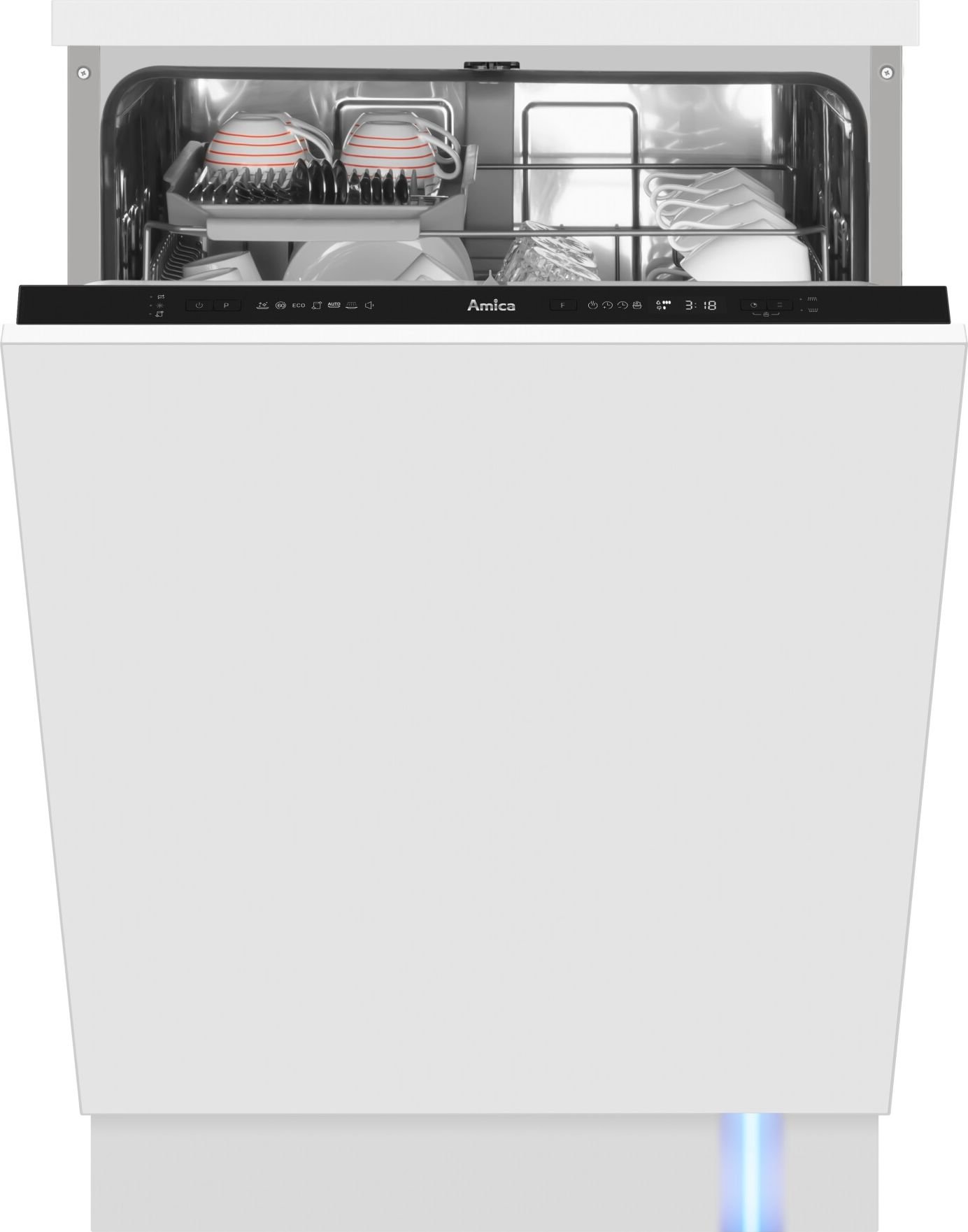 Masina de spalat vase incorporabila Amica DIM62D7TBOqH, 10 l, 10 seturi, 7 programe, Clasa D