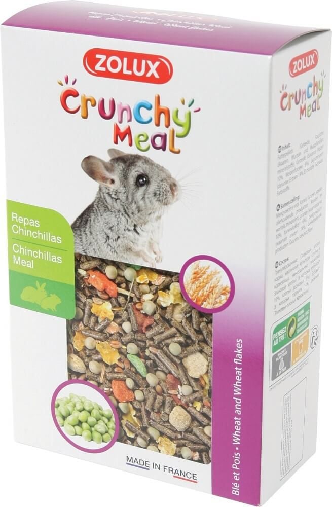 Zolux hrană CRUNCHY MEAL pentru chinchilla 800 g