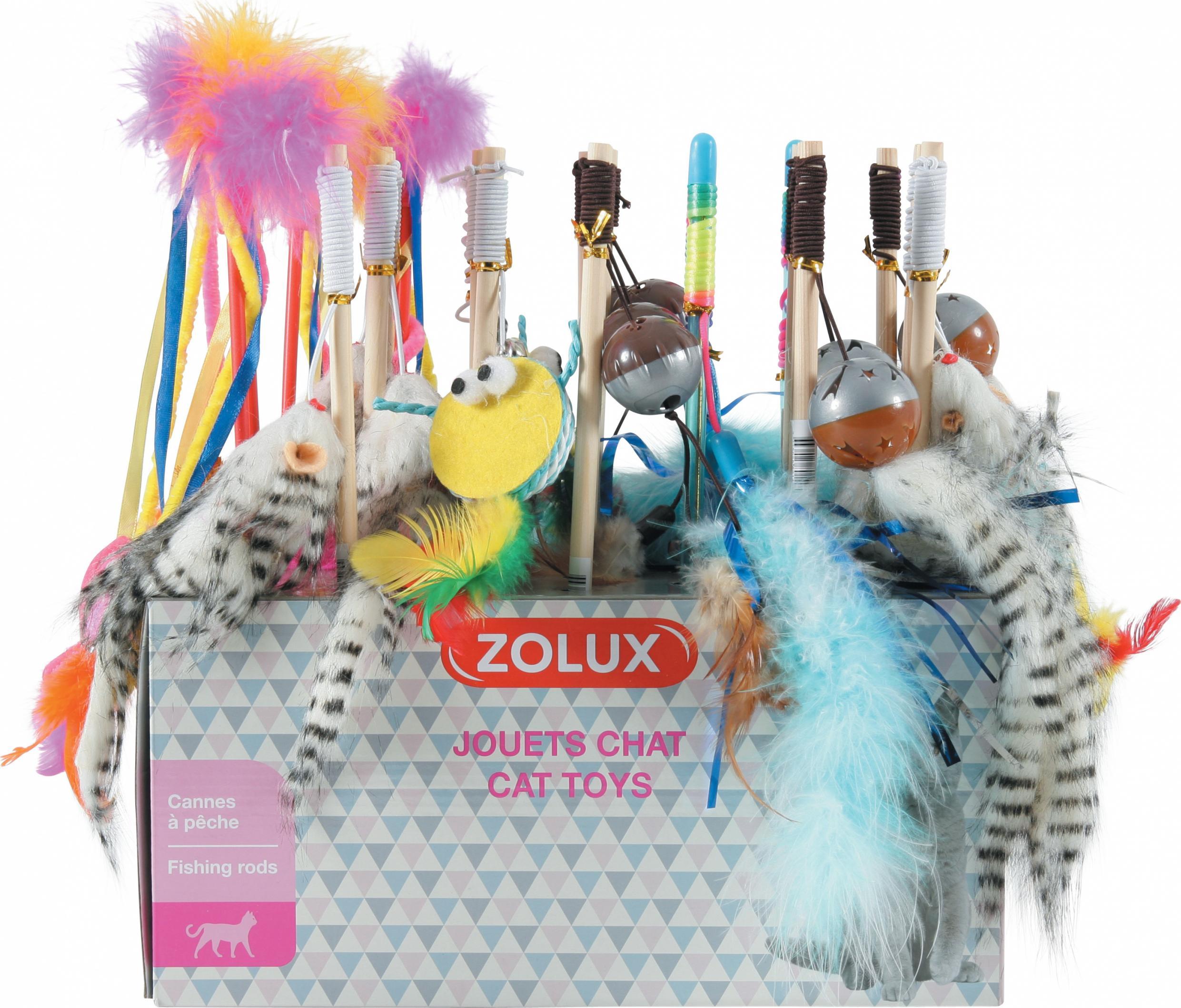 Zolux ZOLUX Display cu jucarii pentru pisici - 24 tije