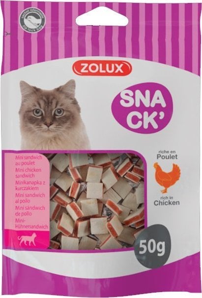 Zolux ZOLUX mini sandviș pentru pisici cu pui 50 g