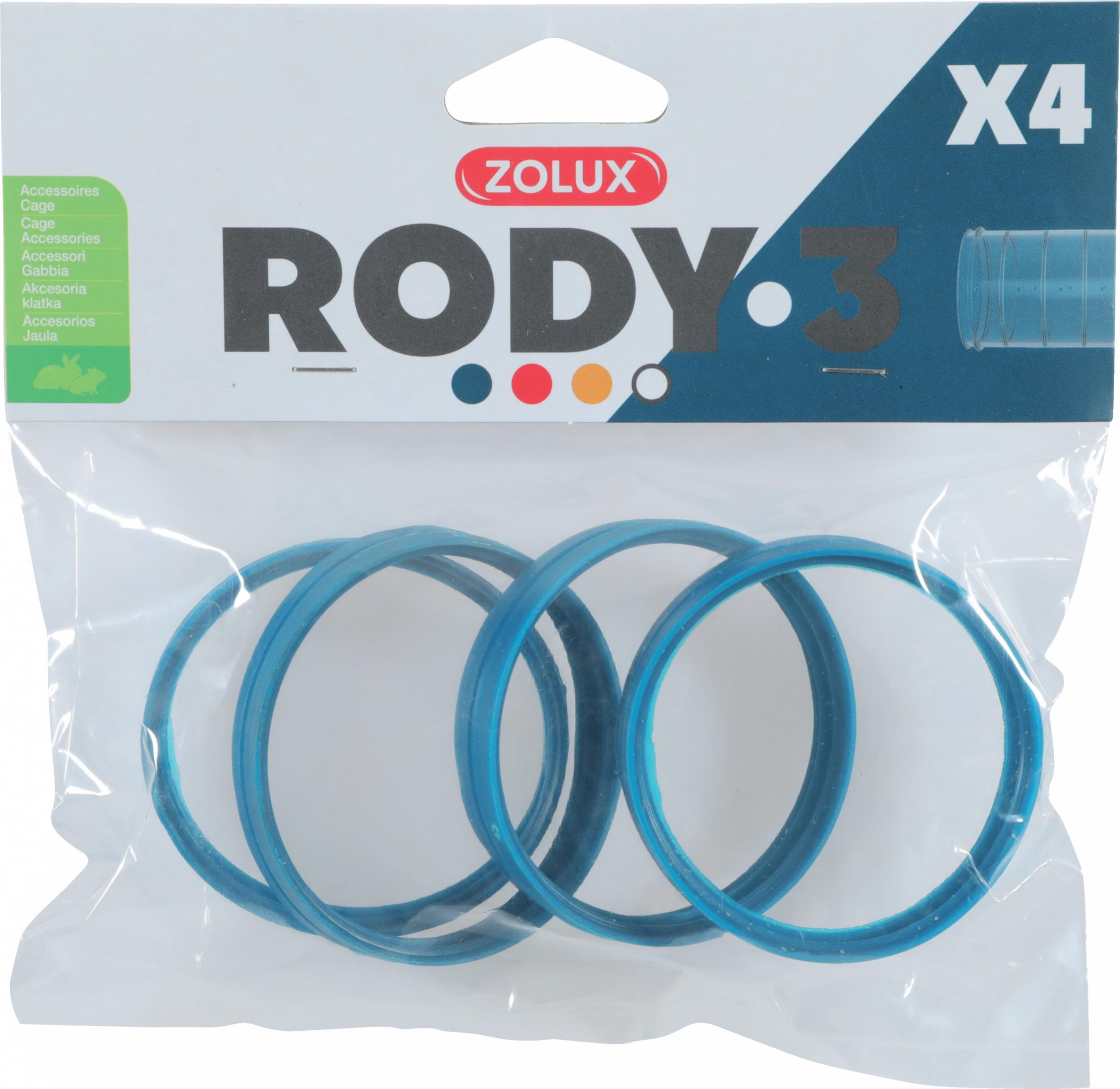 Zolux ZOLUX Conector RODY3 4 buc albastru