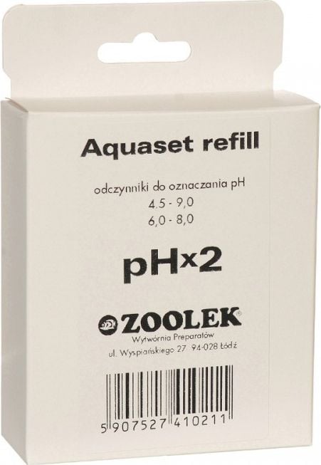 ZOOLEK ZOOLEK AQUASET REFILL PH x2 - SUPLIMENT LA TEST