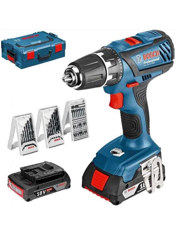 Masina De Gaurit Si Insurubat Cu Acumulator Bosch Gsr 18 2 Li Plus 63 Accesorii Scule Electrice