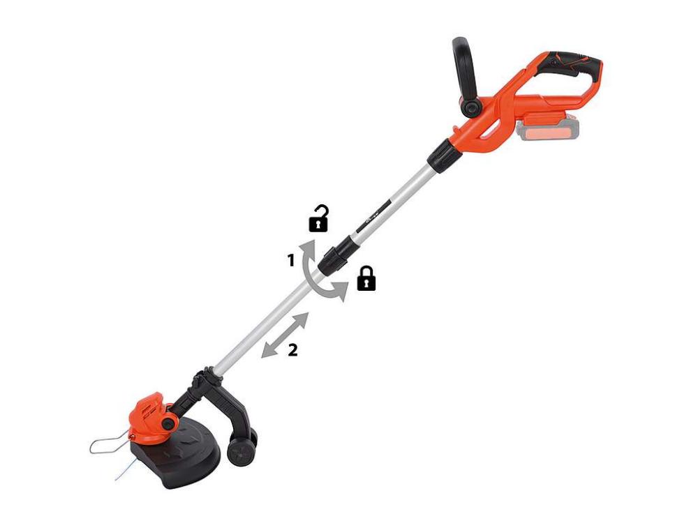 Set Masina De Tuns Iarba Si Trimmer Cu Acumulator Li Ion 40v Power Plus Dual Power