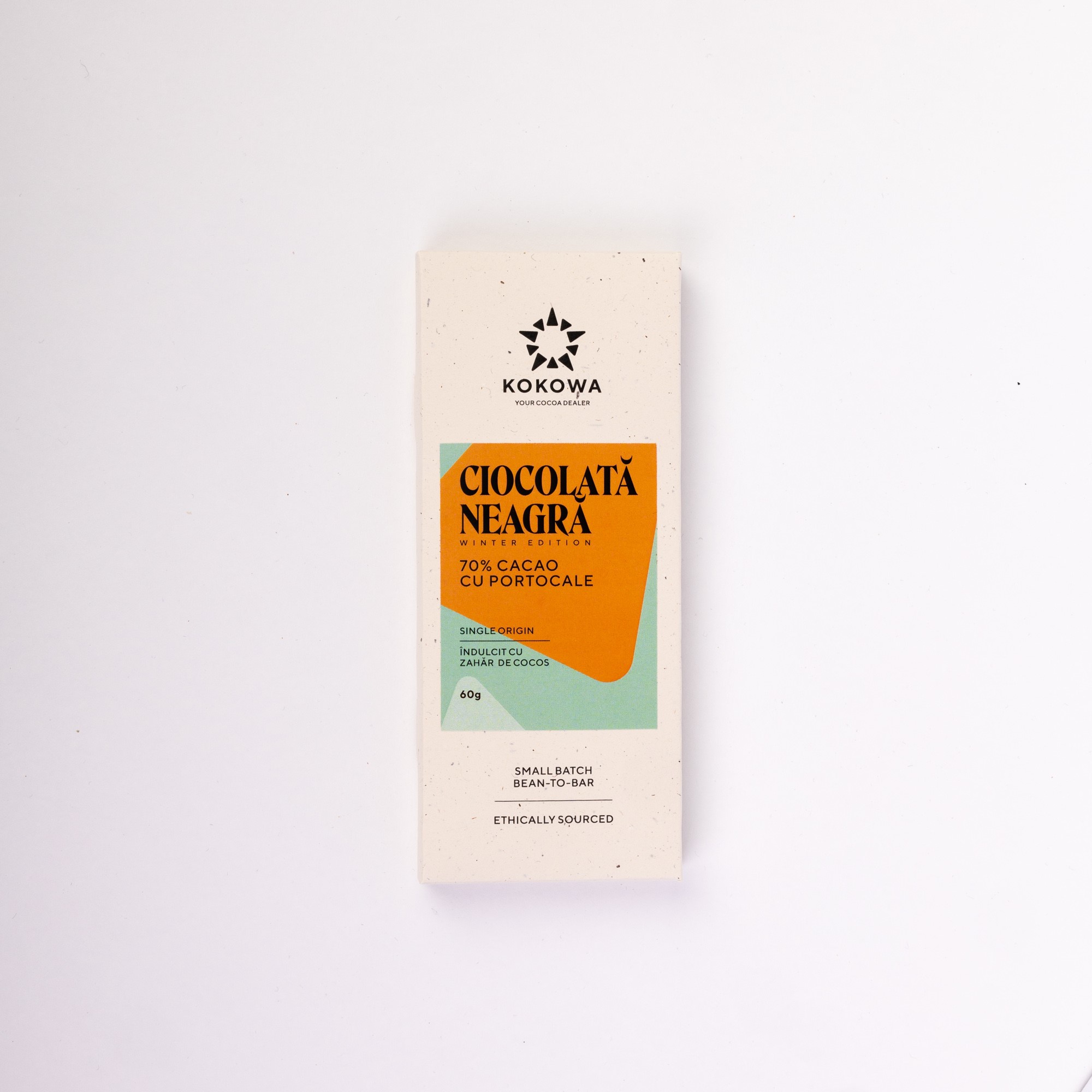 Ciocolata bean to bar 70% cacao cu portocala 60g (winter edition)
