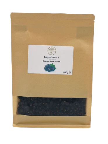 Coacaze negre uscate, 500g, transylvania's finest foods