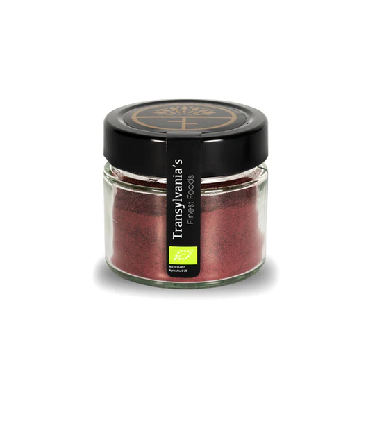 Pudra de mure de padure bio, 80g, la borcan, transylvania's finest foods