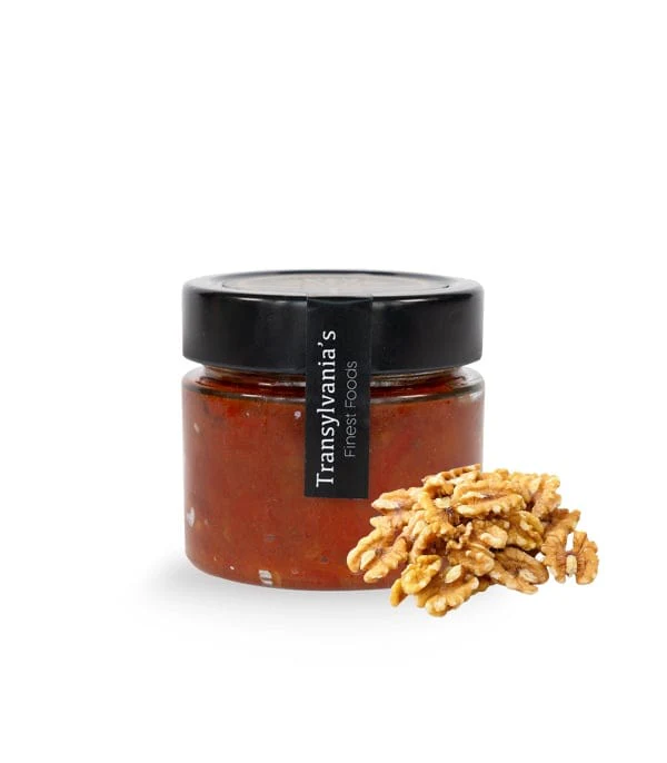 Salsa de ardei copti cu miez de nuca, 160g, transylvania's finest foods