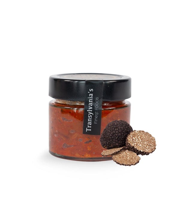 Salsa de ardei copti cu trufe de vara , 160g, transylvania's finest foods