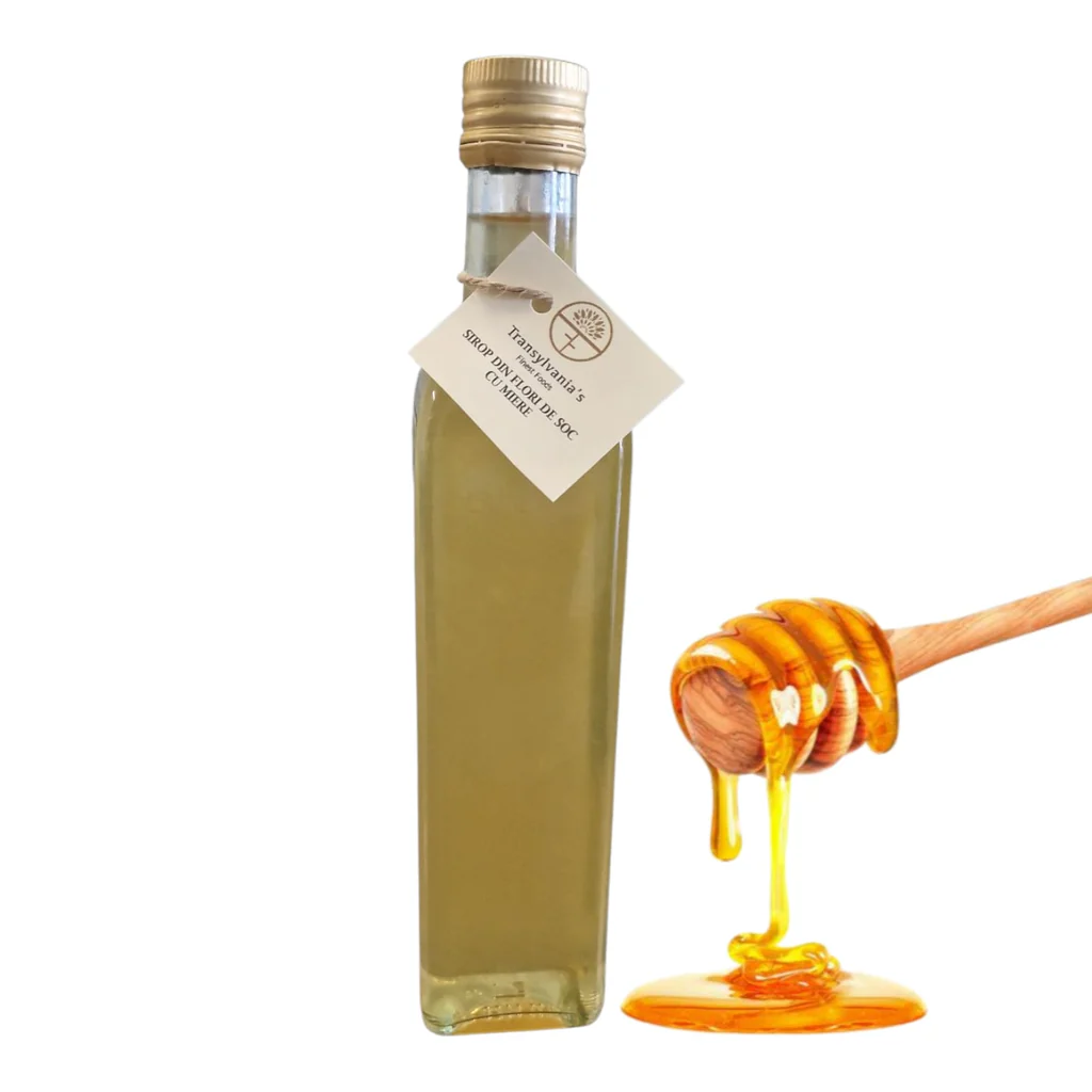 Sirop din flori de soc cu miere , 500ml, transylvania's finest foods