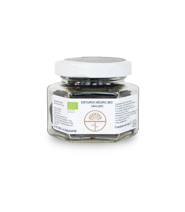 Usturoi negru (decojit) bio, 40g, transylvania's finest foods
