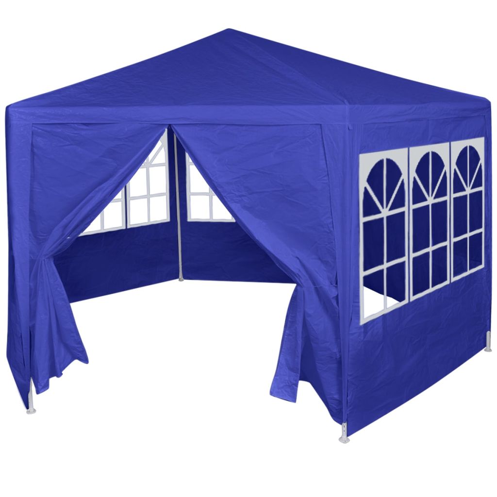42347 Marquee with 6 Side Walls Blue 2x2 m