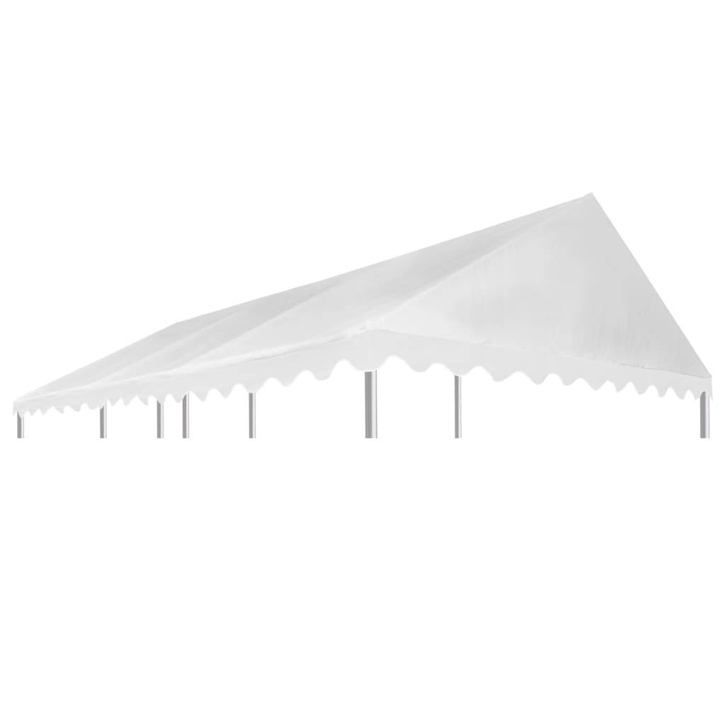 Acoperiș pentru pavilion, alb, 3x6 m, PVC, 500 g / m²