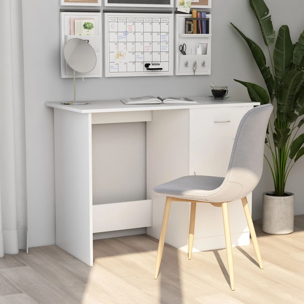 Birou, alb, 100 x 50 x 76 cm, PAL