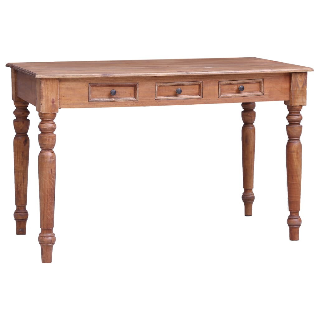 Birou cu sertare, 117 x 57 x 75 cm, lemn masiv reciclat