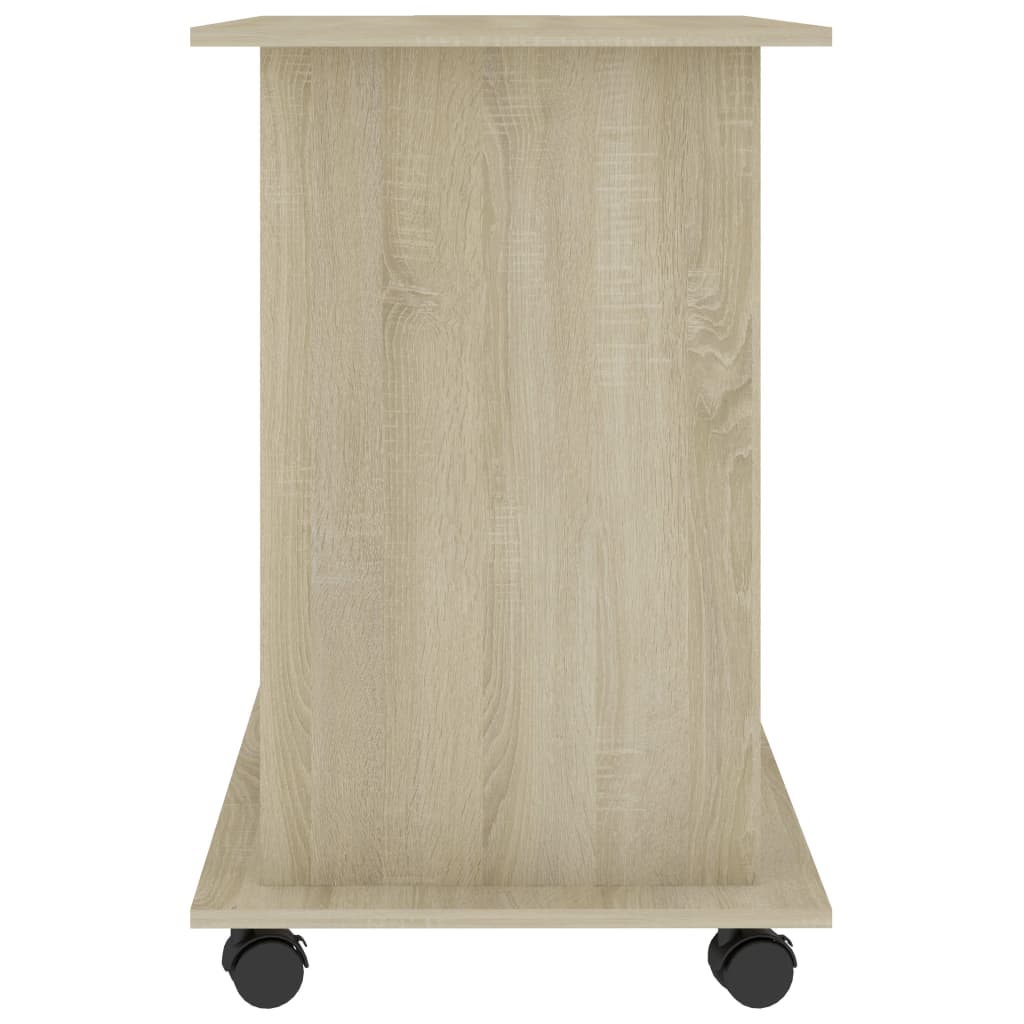 Birou de calculator, stejar Sonoma, 80 x 50 x 75 cm, PAL, [5],https:mobideco.ro