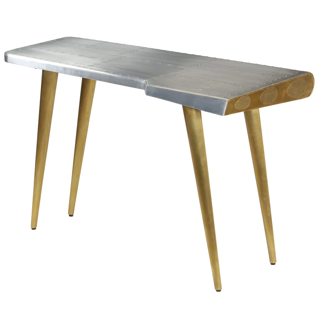 Birou de scris aviator vintage, stil aviație, 120x60x76 cm