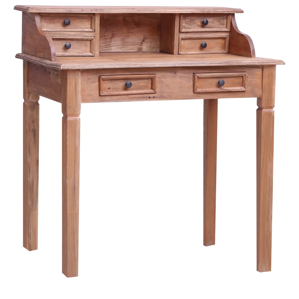 Birou de scris cu sertare, 90x50x101 cm, lemn masiv reciclat