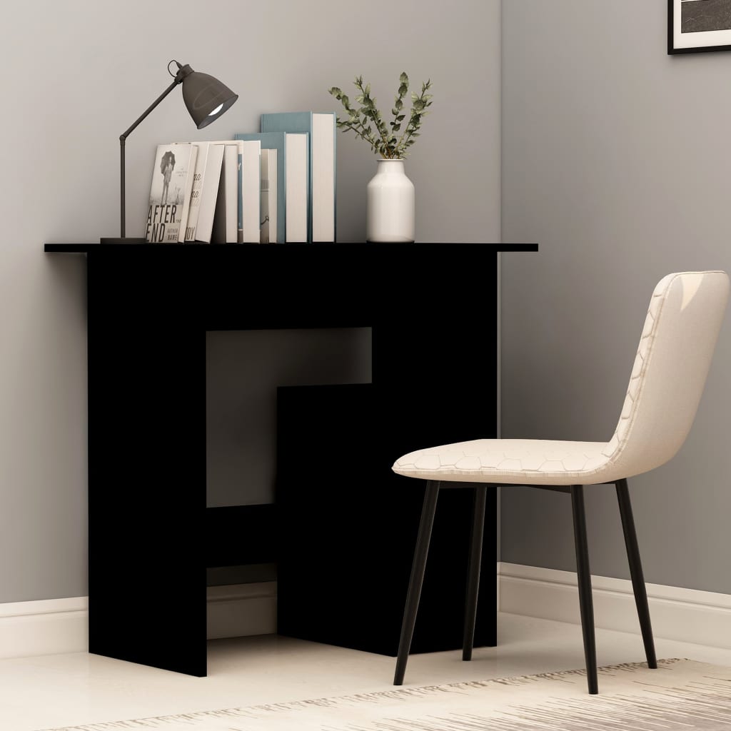 Birou, negru, 80 x 45 x 74 cm, PAL
