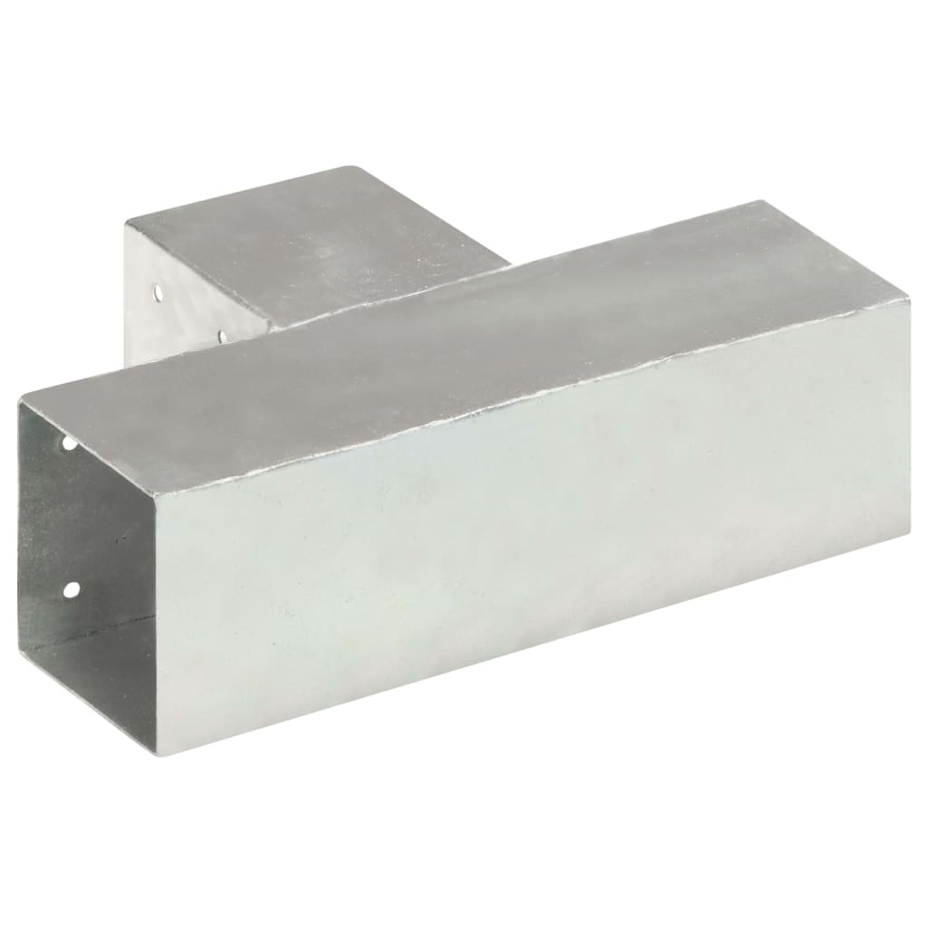 Conectori de grindă, 4 buc, formă T, 91x91 mm, metal galvanizat, [5],https:mobideco.ro