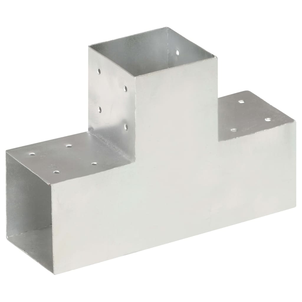 Conectori grindă, formă T, 4 buc, 101x101 mm, metal galvanizat, [2],https:mobideco.ro