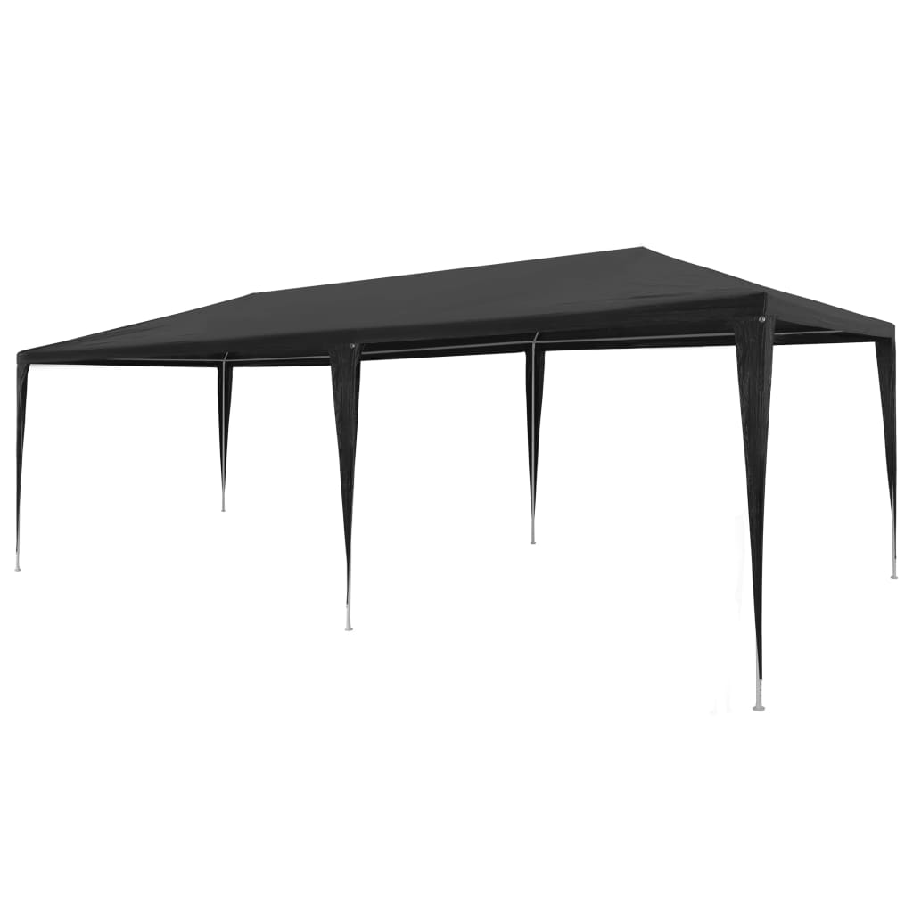 Cort de petrecere, antracit, 3 x 6 m, PE