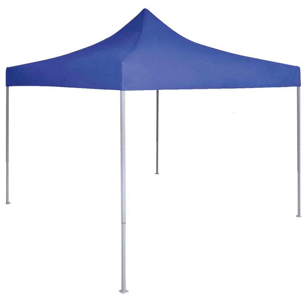 Cort de petrecere pliabil profesional, albastru, 2 x 2 m, oțel