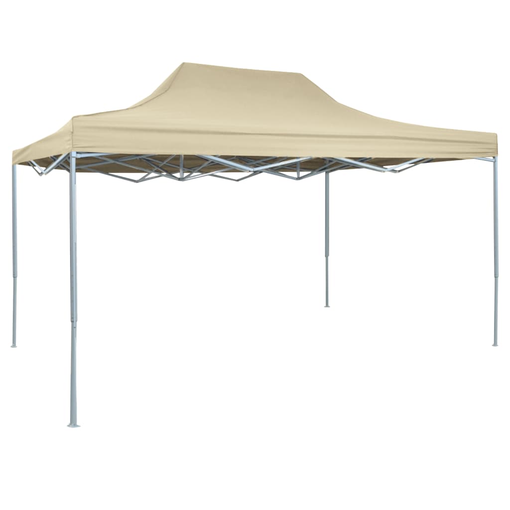 Cort de petrecere pliabil profesional, crem, 3 x 4 m, oțel