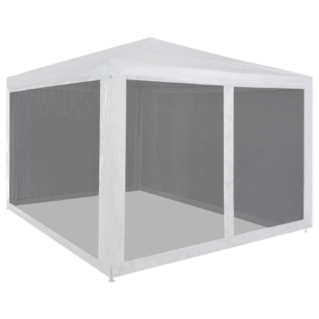 Cort pliabil de petrecere cu 4 pereți din plasă, 3 x 3 m