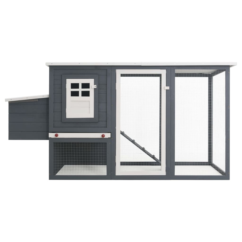 Coteț de exterior pentru găini coteț păsări 1 cuibar gri lemn, [3],https:mobideco.ro