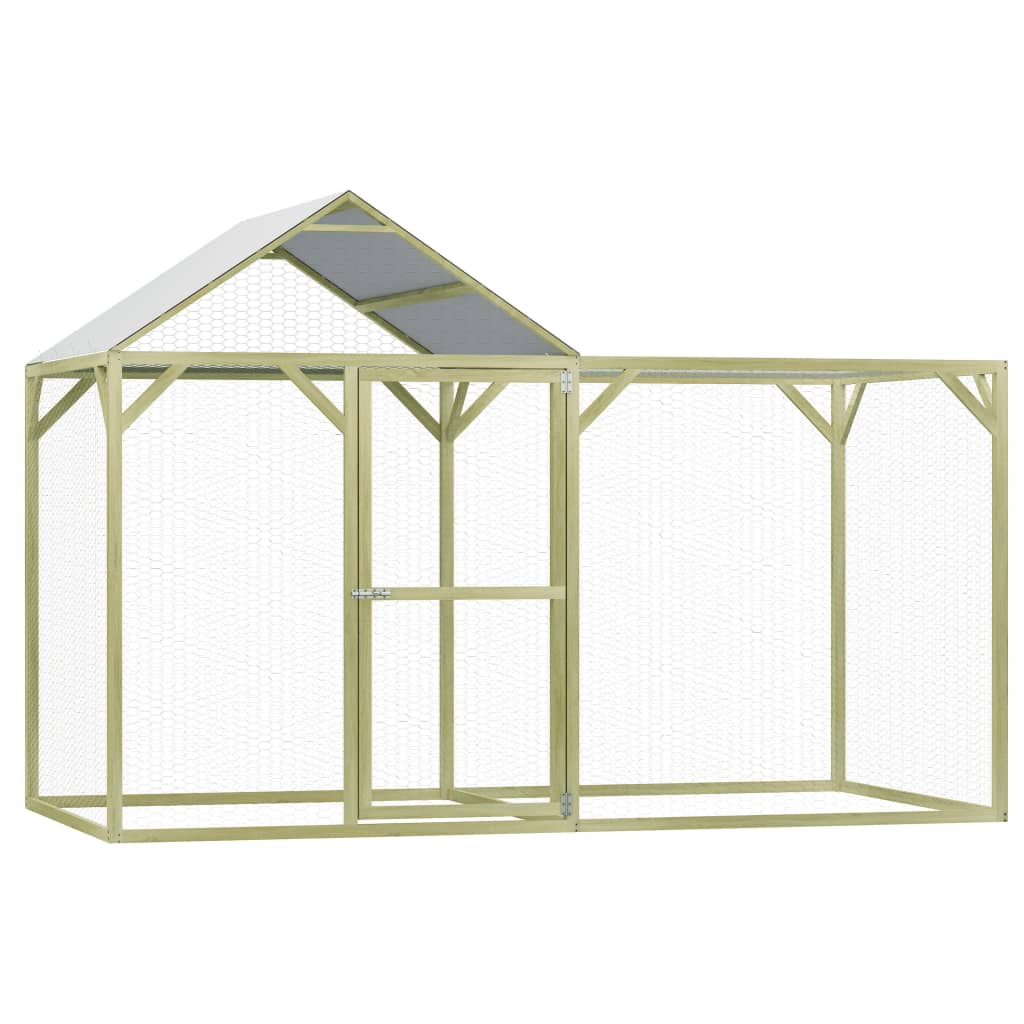 Coteț de găini, 3 x 1,5 x 2 m, lemn de pin tratat