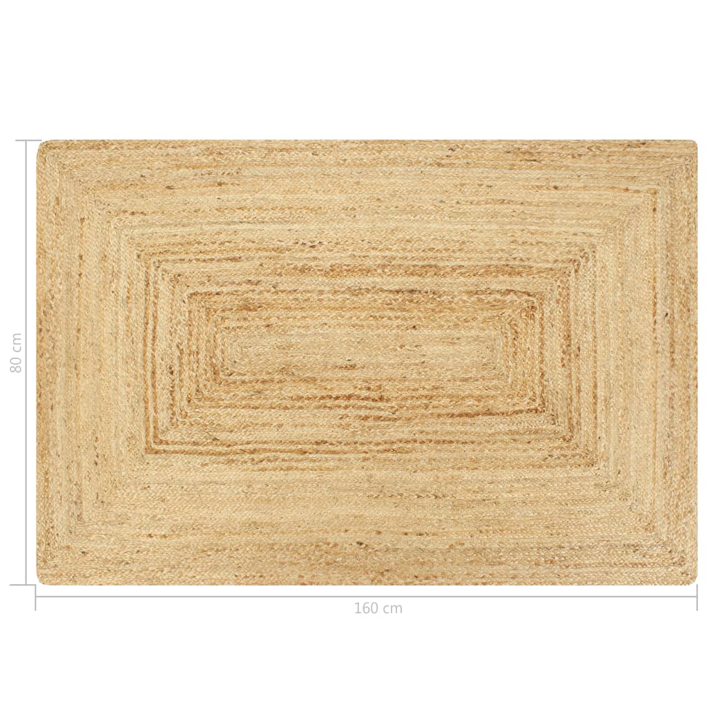 Covor manual, natural, 80 x 160 cm, iută, [5],https:mobideco.ro