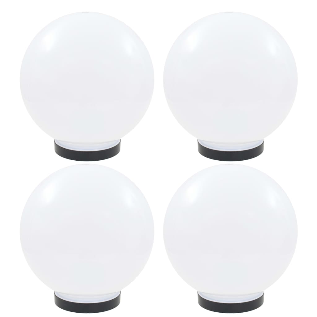 Lămpi glob cu LED, 4 buc., 25 cm, PMMA, sferic