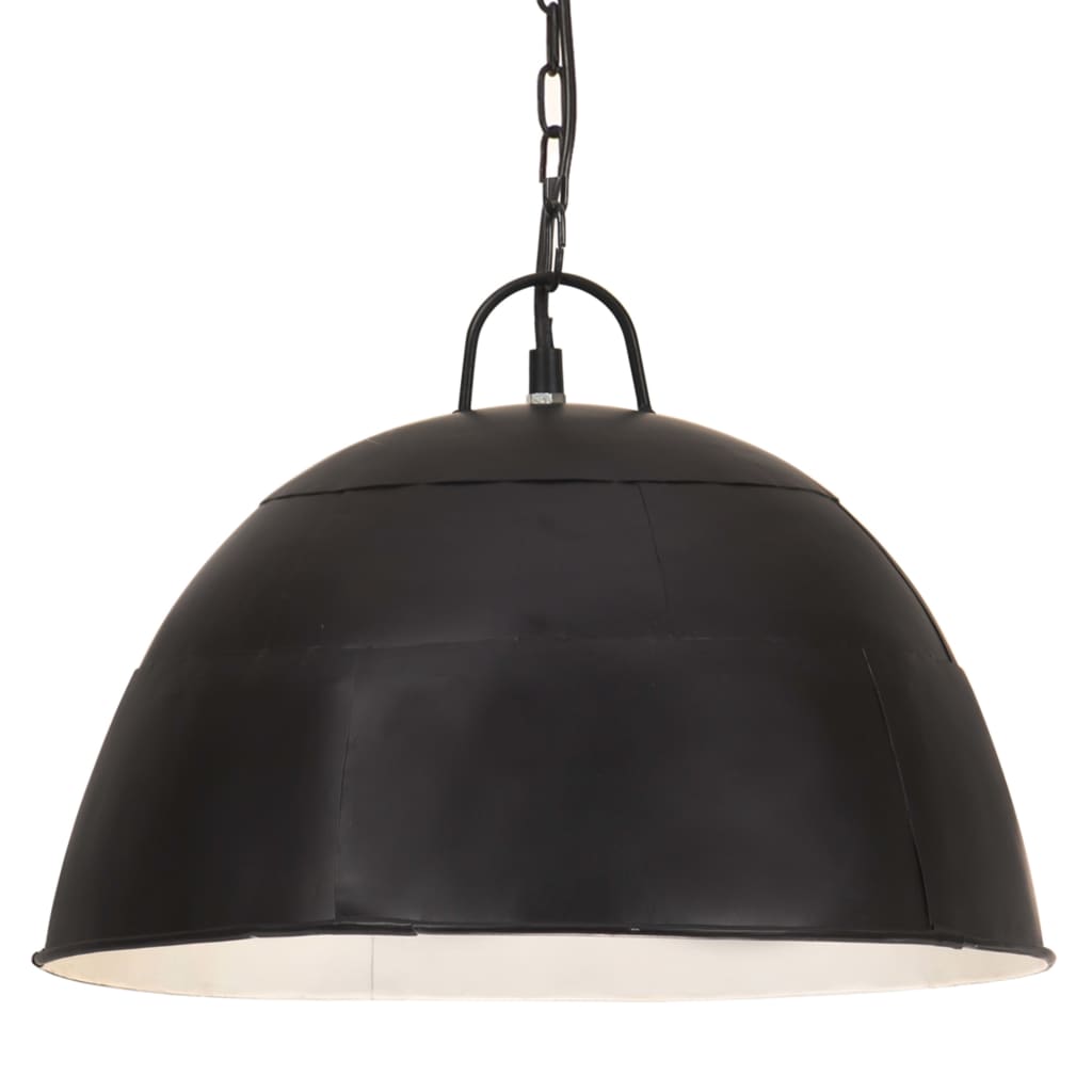 Lustră industrială vintage, 25W, negru stins, 41cm, rotund, E27